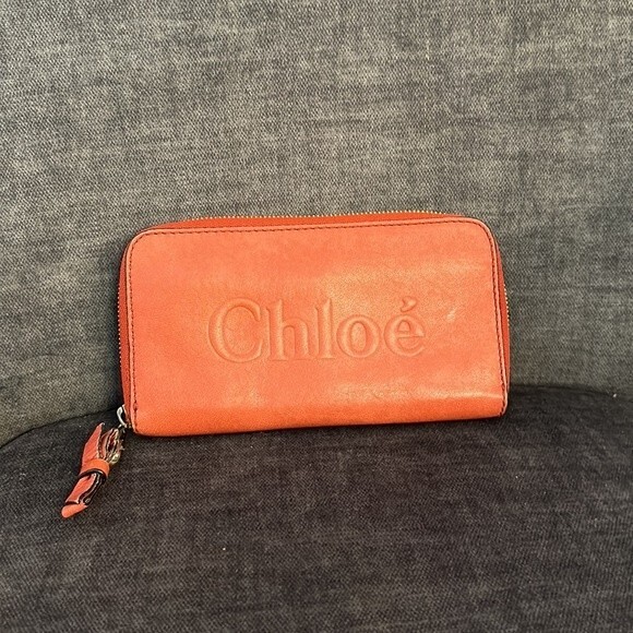 Authentic Chloe, Metallic Copper Zippy Long Wallet 7in x 4in - Picture 3 of 9